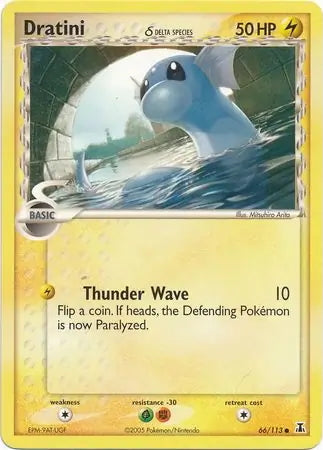 EX Delta Species Dratini #66/113 reverse holo